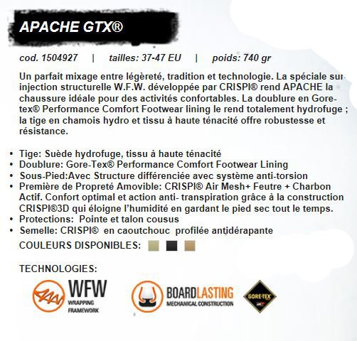 CRISPI APACHE EVO GTX NOIR T36