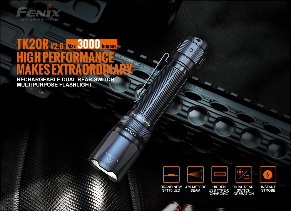 FENIX TK20R V2.0 3000 lu