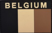 BADGE PVC BELGIUM Subdued BRUN