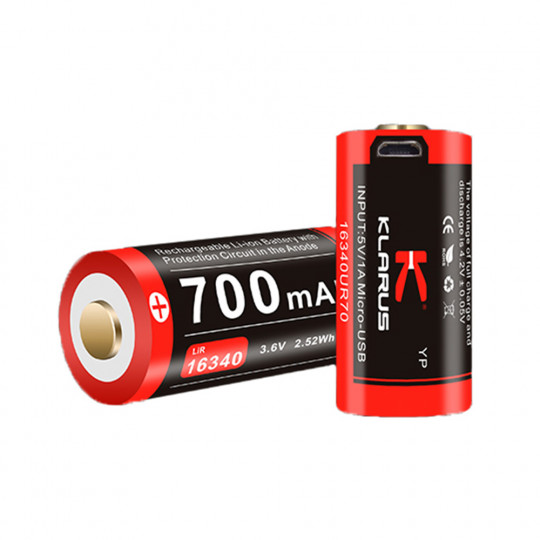 KLARUS BATTERIE RECH. 16340/700mAh