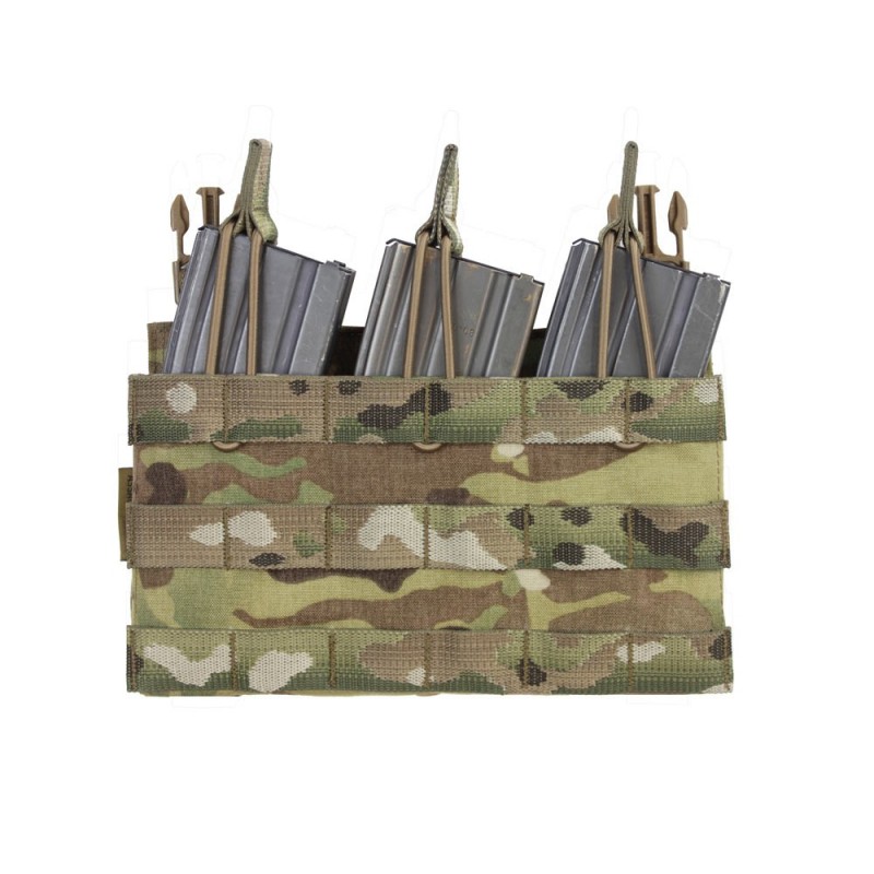 Warrior Assault REMOVABLE TRIPLE MOLLE OPEN POUCH 5.56 multicam