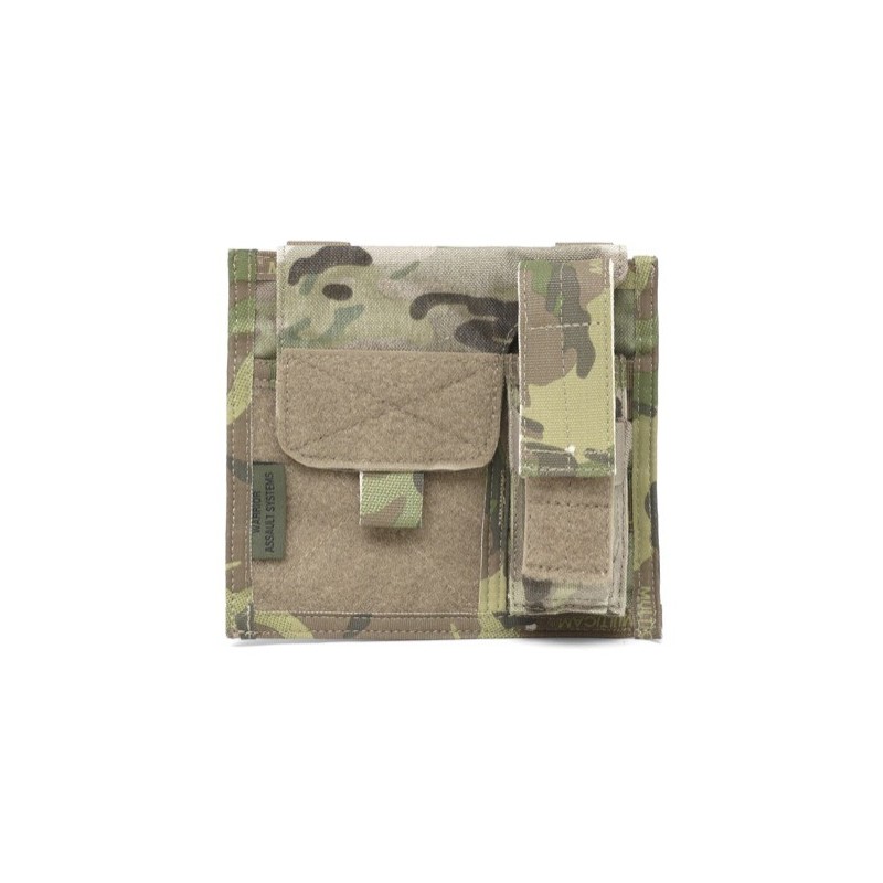 Warrior Assault LARGE ADMIN PANEL WITH MOLLE PISTOL / TORCH Multicam