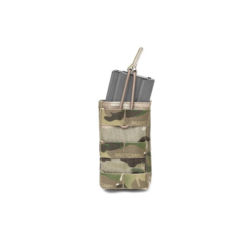 Warrior Assault SGL MOLLE OPEN Mag BUNGEE Pouch M4 Multicam